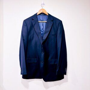 BETENLY Navy wool tailored blazer | Men's classic formal suit jacket | 44L *
